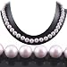 Single Strand 18 Inch 8MM Pink Shell Pearl Necklace