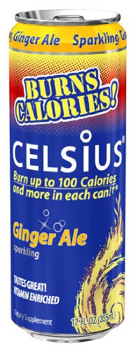Celsius?, Calorie Burner, Ginger Ale, 12-Ounce Cans (Pack of 24)