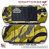 Camouflage Yellow WraptorSkinz Skin and Screen Protector Kit fits Sony PSP  ....