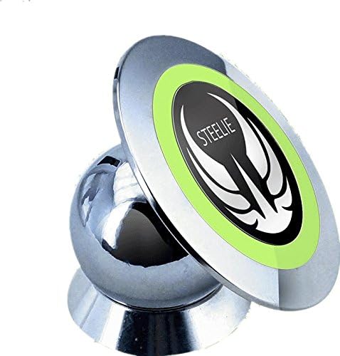Magnetic Cell Phone Holder| Cell Phone Car Mount| Car Mount Phone Holder| Installs on Any Flat Surface(silver green)
