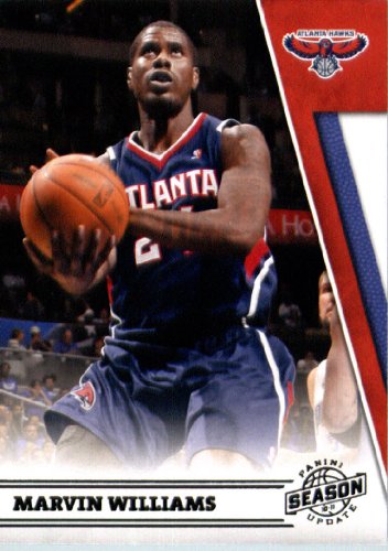2010/11 Panini Season Update Basketball Card # 73 Marvin Williams Atlanta Hawks In a Protective Screwdown Display Case !