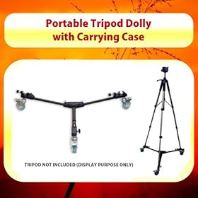 HEAVY DUTY PORTABLE TRIPOD DOLLY INCLUDING CARRYING CASE For The Canon XH-A1, XH-A1S, XH-G1, XL-1S, XL1, XL2, XL-H1, GL2, GL1, XM2, XM1 Mini Dv Camcorders