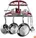 Range Kleen 2 Shelf Wall Mount Red Pot Rack