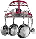 Range Kleen 2 Shelf Wall Mount Red Pot Rack