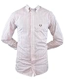 Fred Perry Window Pane Check Mens Classic Fit Button Up Shirt