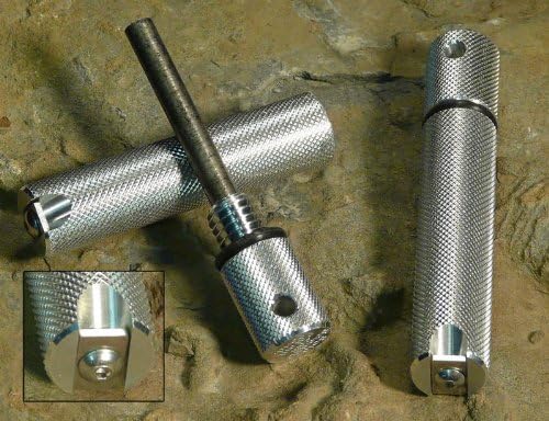 Aurora Fire Starter 440C with Hardened Steel Striking Blade (Silver)