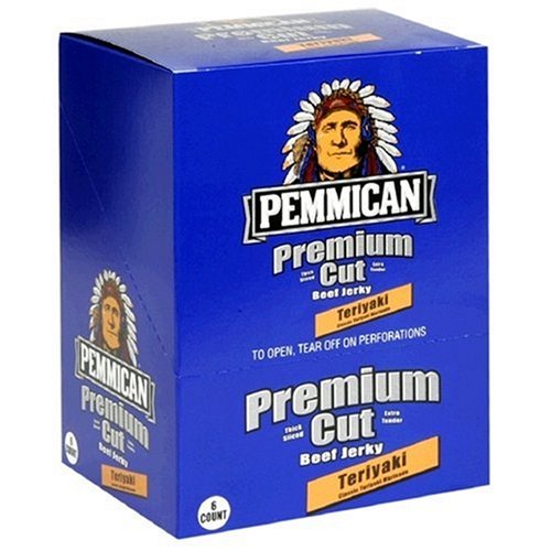 Pemmican Natural Style Premium Cut Beef Jerky, Teriyaki, 1.8-Ounce Package (Pack of 12)