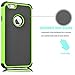 Tekcoo for iPhone 6S Plus Case, Tekcoo iPhone 6 Plus Case, [Tmajor] Bumper Sturdy Shock Absorbing Hybrid Impact Defender Hard Cover Shell Plastic Outer + Rubber Silicone Inner [Green/Black]