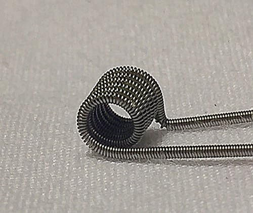 10 Pre-built Clapton Coils Kanthal A1 0.24 Ohms Sub Ohm Vaping Rda or Rba (24/32 ga)