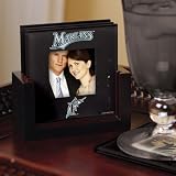 MLB Florida Marlins Black 4-Pack Photo Coaster Set
