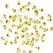 Earring Backs - 100pcs - Metal Earplugs - Bullet Clutch Earring Backs - 11mm with Kare & Kind® Retail Packaging( Gold)