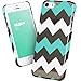 iPhone 5s Case,ESR the Beat Series Zagz Pattern Hard Back Cover Snap on Case for iPhone 5 / 5s (Transparent Mint)