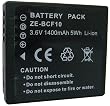 Zeikos ZE-BCF10 1400mAh Lithium Battery Replaces Panasonic BCF10