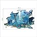 xiaoying Uelfbaby Undersea dolphins photo wall paper - aquarium fish sea mural - XXL undersea underwater world wall decoration
