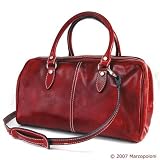 MONTE ROSSO - Italian Leather Small Travel Handbag