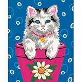 Eigenschaften Dimensions / Malen nach Zahlen Flower Pot Kitten