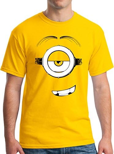 Stuart T-Shirt Despicable Tee Kevin Bob Cartoon Yellow Funny - L