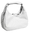 Bottega Veneta Woven White Leather Expandable Medium Hobo 125787/V0016/9084
