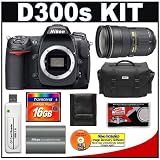 Nikon D300s Digital SLR Camera + 24-70mm f/2.8G AF-S Lens + 16GB Card + Nikon EN-EL3e Battery + Case + Cameta Bonus Accessory Kit