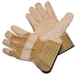 G & F 6431L-3 Premium Cowhide Leather Gloveswith Double Patch Palm and Rubberized Safety Cuff, 3-Pair, Large