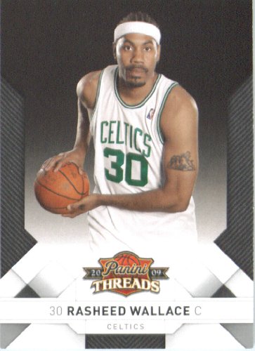 2009 /10 Panini Threads Basketball Card # 99 Rasheed Wallace Boston Celtics Mint Condition - Shipped In Protective ScrewDown Display Case!