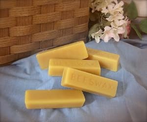 100% ORGANIC Hand Poured Beeswax - ~1oz each - Premium Quality, Cosmetic Grade, Triple Filtered Bees Wax (5 or 6 Bars; Additional Bar May Be Included to Make Sure Minimum of 5oz of Beeswax)