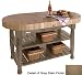 John Boos & Co. American Heritage Collection Harvest Table 60x30x4-in.