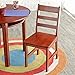 Lipper International Child's Round Table and Set of 2 Chairs, Pecan