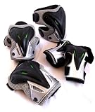 Lx Sport Ensemble de protections : genouillères + coudières + protèges poignets