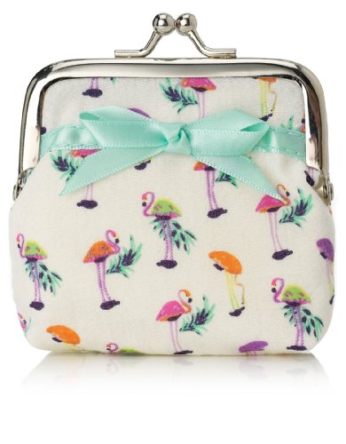 Accessorize Womens Finlay Flamingo Mini Clipframe Purse