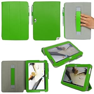 ProCase Samsung Galaxy Note 10.1 Protective Case - Tri-Fold Folio Cover for Samsung Galaxy Note 10.1 Inch N8000 N8010 N8013 Tablet (Green)