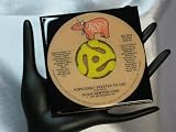 Olivia Newton-John 45 rpm Record Drink Coaster - Hopelessly Devoted To You