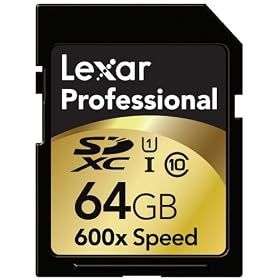 Lexar Professional 600x 64 GB SDXC UHS-I Card (LSD64GCTBNA600) by 
