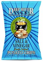 Deep River Snacks Kettle Chips, Salt & Vinegar, 2-Ounce Bags (Pack of 24)