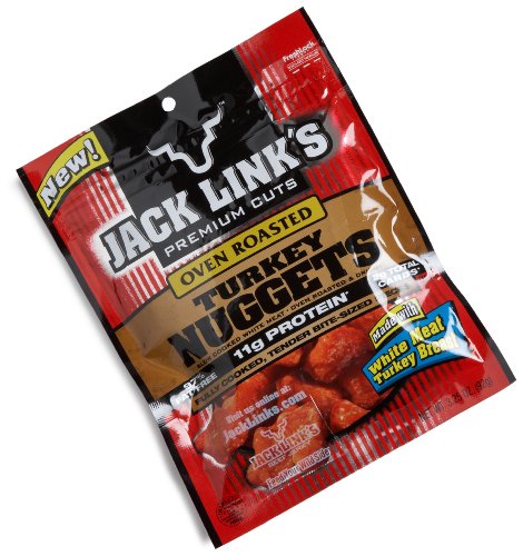 Jack Link's Oven Roasted Turkey Nuggets, 3.25-Ounce Bags (Pack of 4)