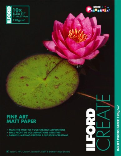 Ilford Galerie Matte 8 1/2 x 11 Inch Fine Art 