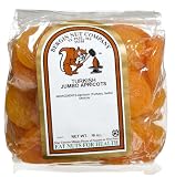 Bergin Nut Company Apricots TurkishJumbo, 16-Ounce Bags (Pack of 4)