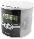 514gxE3EYzL. SL160  Soundmaster URD700 Design Radio Uhrenradio Radiowecker CD Player mit Kopfhöreranschluss Wecker weiß