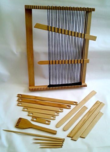 12 Piece Weaving Loom Kit 14x18" Includes Beater,shuttles and More