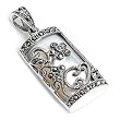 Silver Marcasite Pendants, Size: 25mm