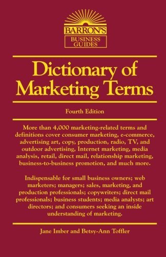 Dictionary of Marketing Terms (Barron's Business Guides)
