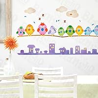 Gu Gu Birds - Wall Decals Stickers Appliques Home Decor