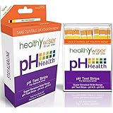 HealthyWiser Ph Test Strips, 100ct Per Pack Accurate Results in 15 Seconds + FREE Alkaline Food Chart PDF. Monitor Your Ph Daily