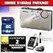 Nikon Coolpix S1100pj 14 MP Digital Camera with 5x Wide Angle Optical Vibration Reduction (VR) Zoom and 3-Inch LCD and Built-in Projector (Silver) Package 1
