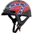 AFX Rebel Adult FX-70 Harley Touring Motorcycle Helmet w/ Free B&F Heart Sticker - Black