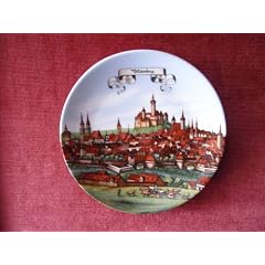 Wand-teller N�rnberg Porzellan
