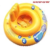 SUPOW(TM) Summer Swimming Lovely Inflatable Toddler Baby Swim Ring Float Seat Swimming Pool Tube Raft Ride Toy Ring Toddler