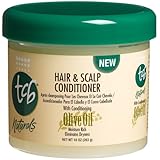 TCB Naturals Hair and Scalp Conditioner, Olive Oil, 10-Ounce Jars (Pack of 6)