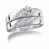 Angelina, P4 Diamond Bridal Set, 1/20 carat total weight 514hD3YVEfL. SL160 Angelina, P4 Diamond Bridal Set, 1/20 carat total weight