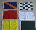 Nascar Flag - Set of 8 Racing Flags Race Nascar Signal Set - 100% Cotton - Little & Very Nice